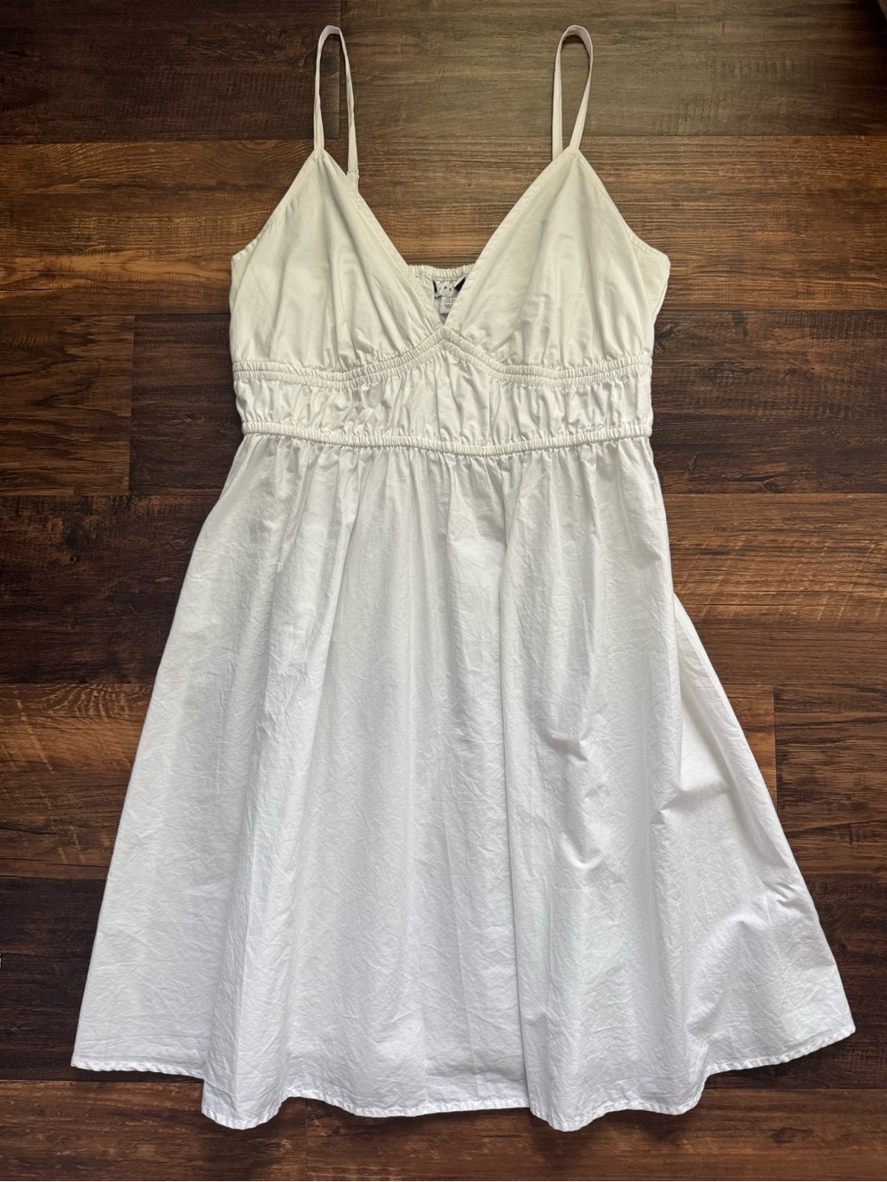 Women’s TopShop White Spaghetti Strap Sundress 100% cotton